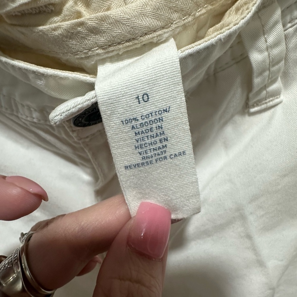 VINTAGE Polo Ralph Lauren No. 67 RL 100% cotton Women’s Cargo Pants M Wide Leg - Picture 5 of 6